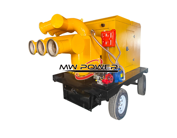 Pompe mobile auto-amorçante puissante