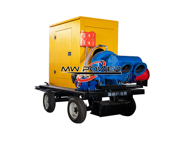 Pompe mobile à fort débit mixte